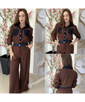 Conjunto Ayla Marrom